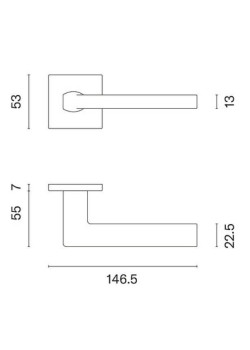 Manere usi Concept ( EURA ) grafit cu rozeta cheie Manere usi Concept ( EURA ) grafit cu rozeta cheie