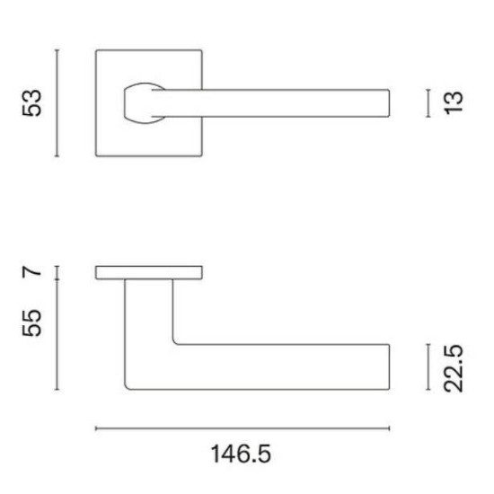 Manere usi Concept ( EURA ) grafit cu rozeta cheie