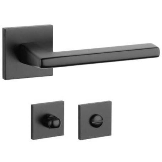 Manere usi Concept ( EURA ) negru cu rozeta wc