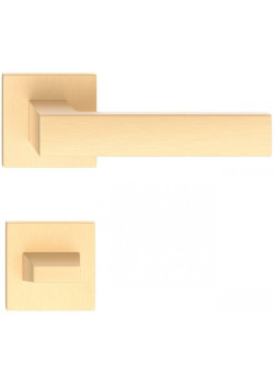 Manere usi CUBE slim auriu satin cu rozeta wc
