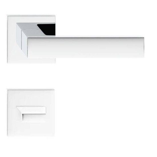 Manere usi Cube slim crom lucios cu rozeta wc