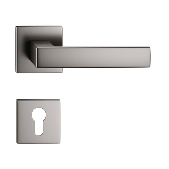 Manere usi CUBE ( FOCUS ) slim titan cu rozeta yala