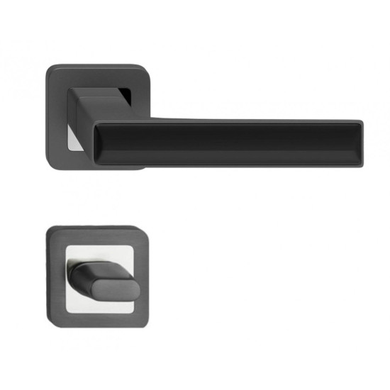 Manere usi Deco grafit decor negru cu rozeta wc