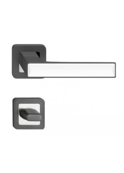 Manere usi Deco grafit decor alb cu rozeta wc