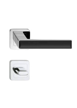 Manere usi Deco nichel decor negru cu rozeta wc