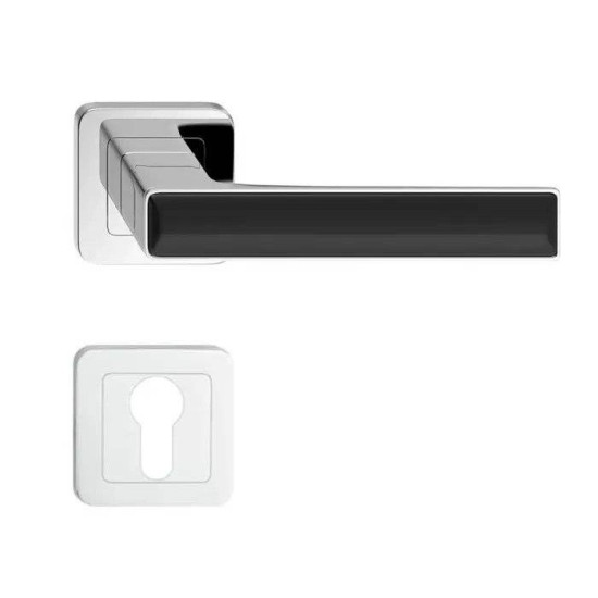 Manere usi Deco nichel decor negru cu rozeta yala