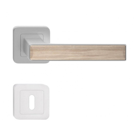 Manere usi Deco nichel decor stejar cu rozeta cheie