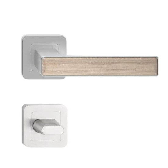 Manere usi Deco nichel decor stejar cu rozeta wc