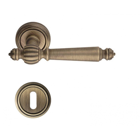 Manere usi DEMETRA patinat mat cu rozeta cheie