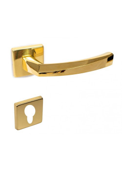 Manere usi Diamond auriu lucios cu rozeta yala