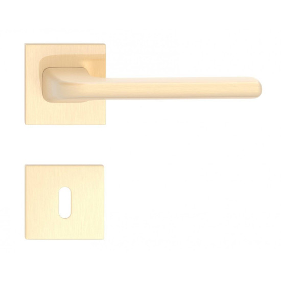 Manere usi DIVA Q auriu satin lucios cu rozeta cheie