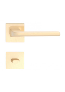 Manere usi DIVA Q auriu satin lucios cu rozeta wc