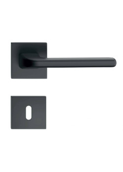 Manere usi DIVA Q negru mat cu rozeta cheie