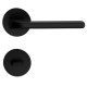 Manere usi DIVA R negru mat cu rozeta wc