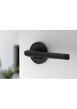 Manere usi DIVA R negru mat cu rozeta wc