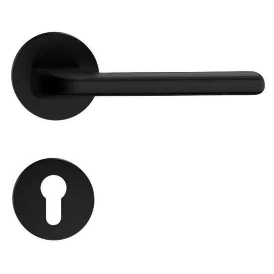 Manere usi DIVA R negru mat cu rozeta yala