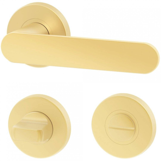 Manere usi DORO ( COMFY ) auriu mat cu rozeta wc