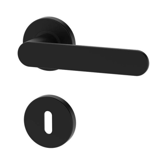 Manere usi DORO ( COMFY ) negru cu rozeta cheie