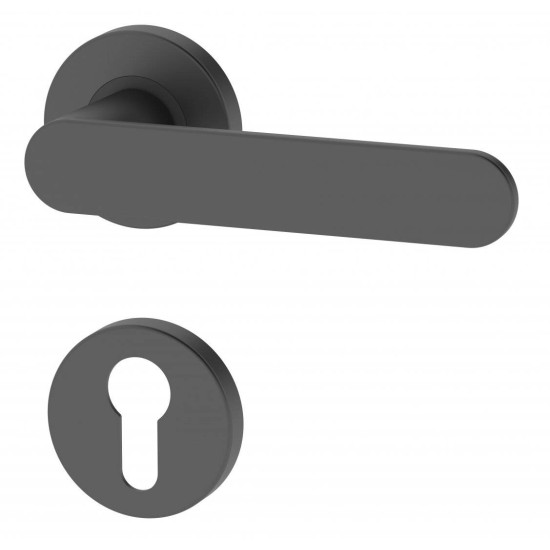 Manere usi DORO ( COMFY ) titan cu rozeta yala Manere usi DORO ( COMFY ) titan cu rozeta yala