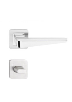 Manere usi DUO crom - nichel cu rozeta wc