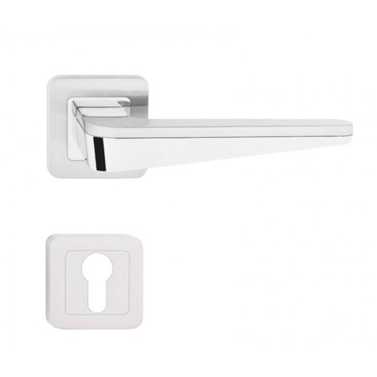 Manere usi DUO crom - nichel cu rozeta yala