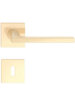 Manere usi ELSA auriu satin lucios cu rozeta cheie