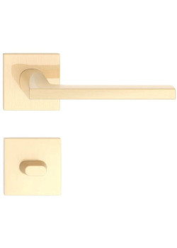 Manere usi ELSA auriu satin lucios cu rozeta wc