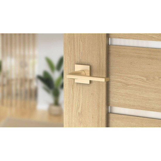 Manere usi ELSA auriu satin lucios cu rozeta yala