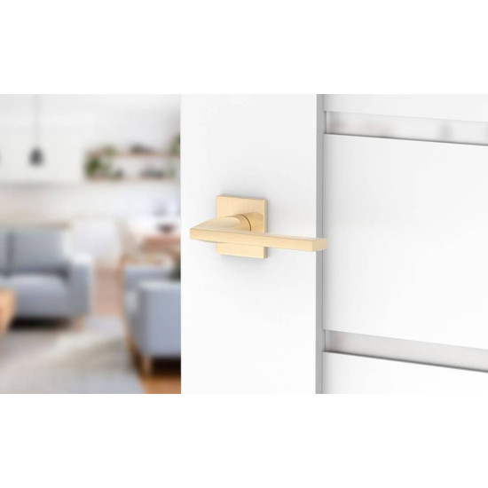 Manere usi ELSA auriu satin lucios cu rozeta yala