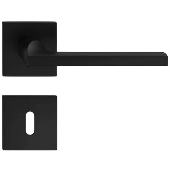 Manere usi ELSA negru mat cu rozeta cheie