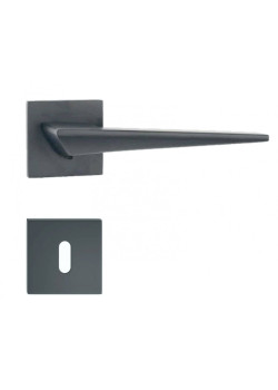 Manere usi ENZO negru mat rozeta cheie Manere usi ENZO negru mat rozeta cheie