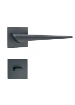 Manere usi ENZO negru mat rozeta wc Manere usi ENZO negru mat rozeta wc