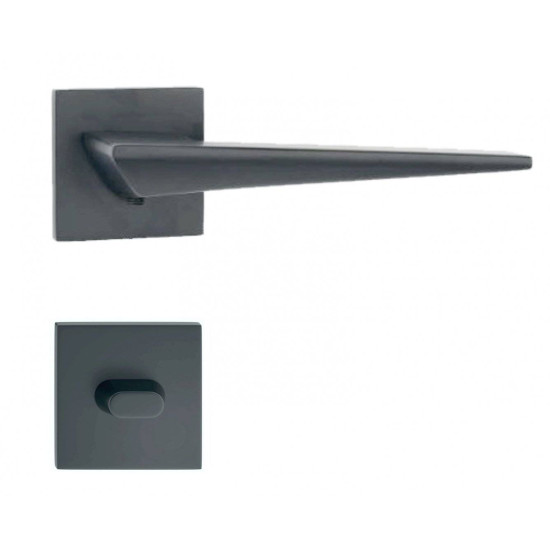 Manere usi ENZO negru mat rozeta wc