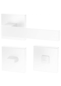 Manere usi ERGO alb mat cu rozeta wc