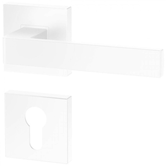 Manere usi ERGO alb mat cu rozeta yala