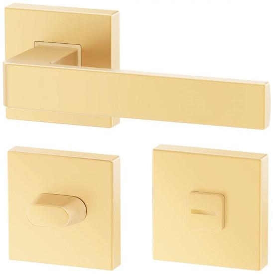 Manere usi ERGO auriu mat cu rozeta wc