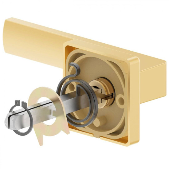 Manere usi ERGO auriu mat cu rozeta wc