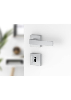 Manere usi Ergo cu rozeta cheie crom satin