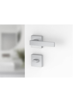 Manere usi Ergo cu rozeta wc crom satin