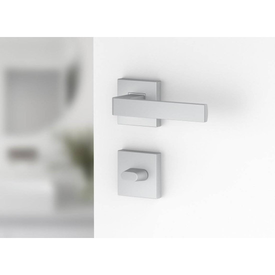 Manere usi Ergo cu rozeta wc crom satin