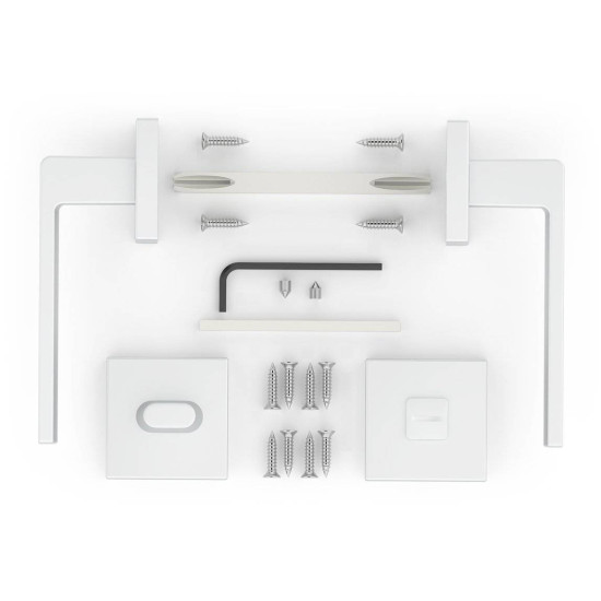 Manere usi Ergo cu rozeta wc crom satin