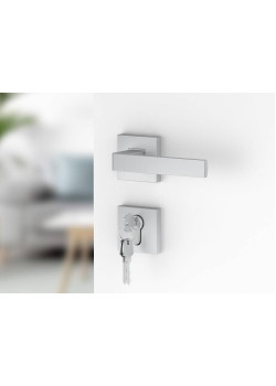 Manere usi Ergo cu rozeta yala crom satin