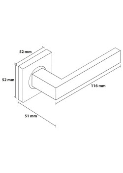 Manere usi Ergo GRAFIT cu rozeta wc