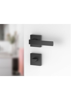 Manere usi ERGO negru cu rozeta wc