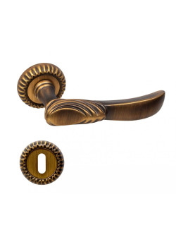 Manere usi ETRUSCA bronz patinat mat cu rozeta cheie
