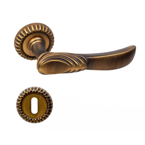 Manere usi ETRUSCA bronz patinat mat cu rozeta cheie