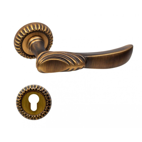 Manere usi ETRUSCA bronz patinat mat cu rozeta yala