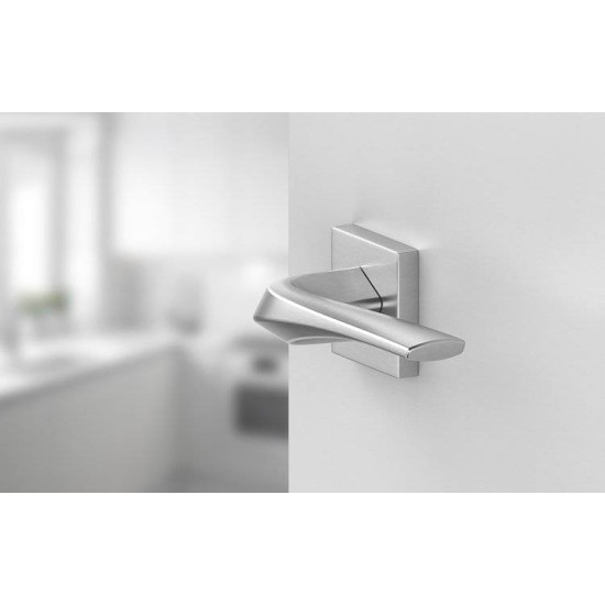 Manere usi Flow Q crom satin cu rozeta cheie