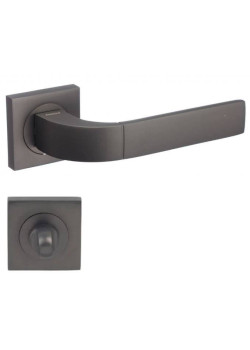 Manere usi FOCUS grafit cu rozeta wc Manere usi FOCUS grafit cu rozeta wc