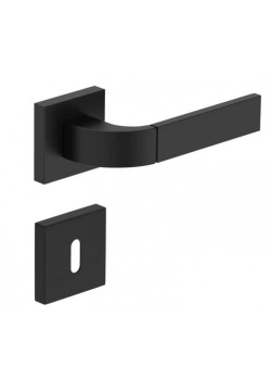Manere usi FOCUS negru mat cu rozeta cheie